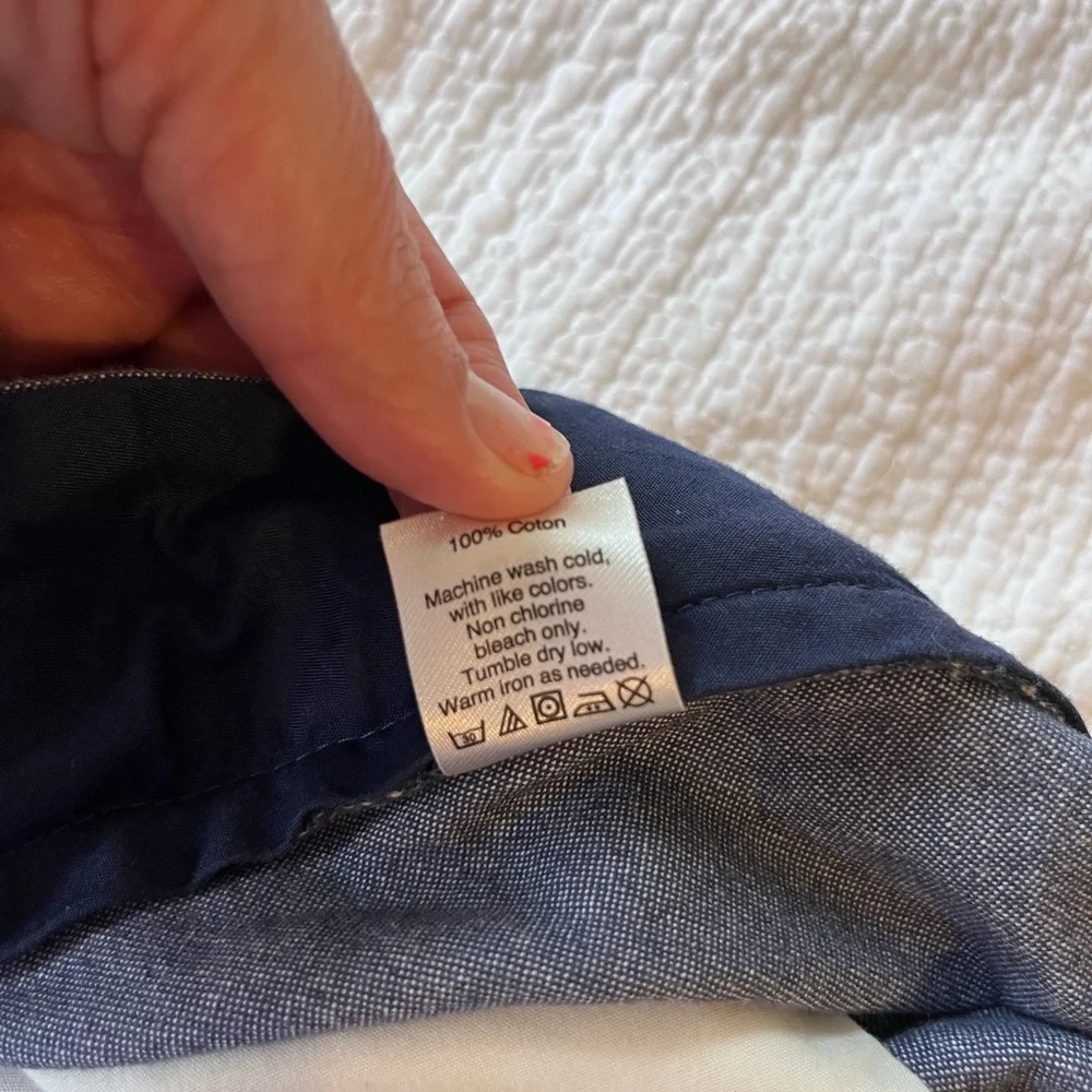 J.CREW Men's Blue Gramercy Shorts 36‎ Pockets 8” Inseam Exc Cond